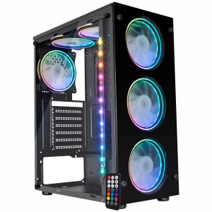 Gabinete Gamer K-MEX Ritmico 3Fans